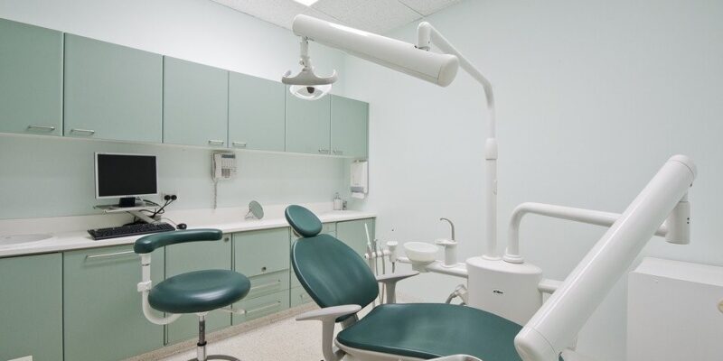 A dentist chair