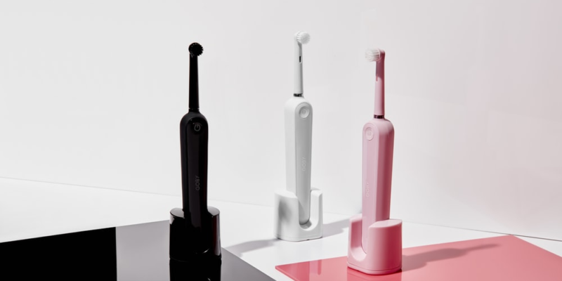 set of electronic toothbrushes