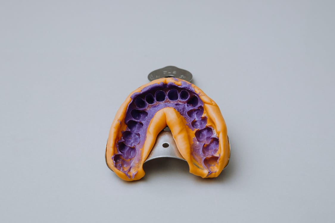 A dental tray for taking teeth impressions